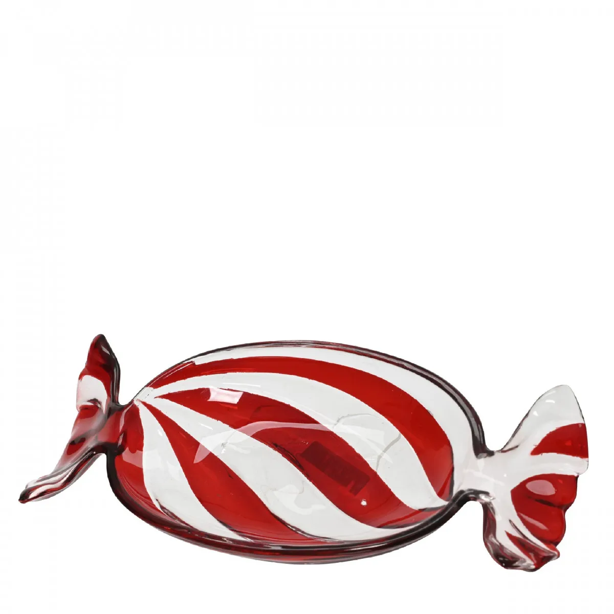 Sklenená tácka Candy červená 14,5 × 35 cm