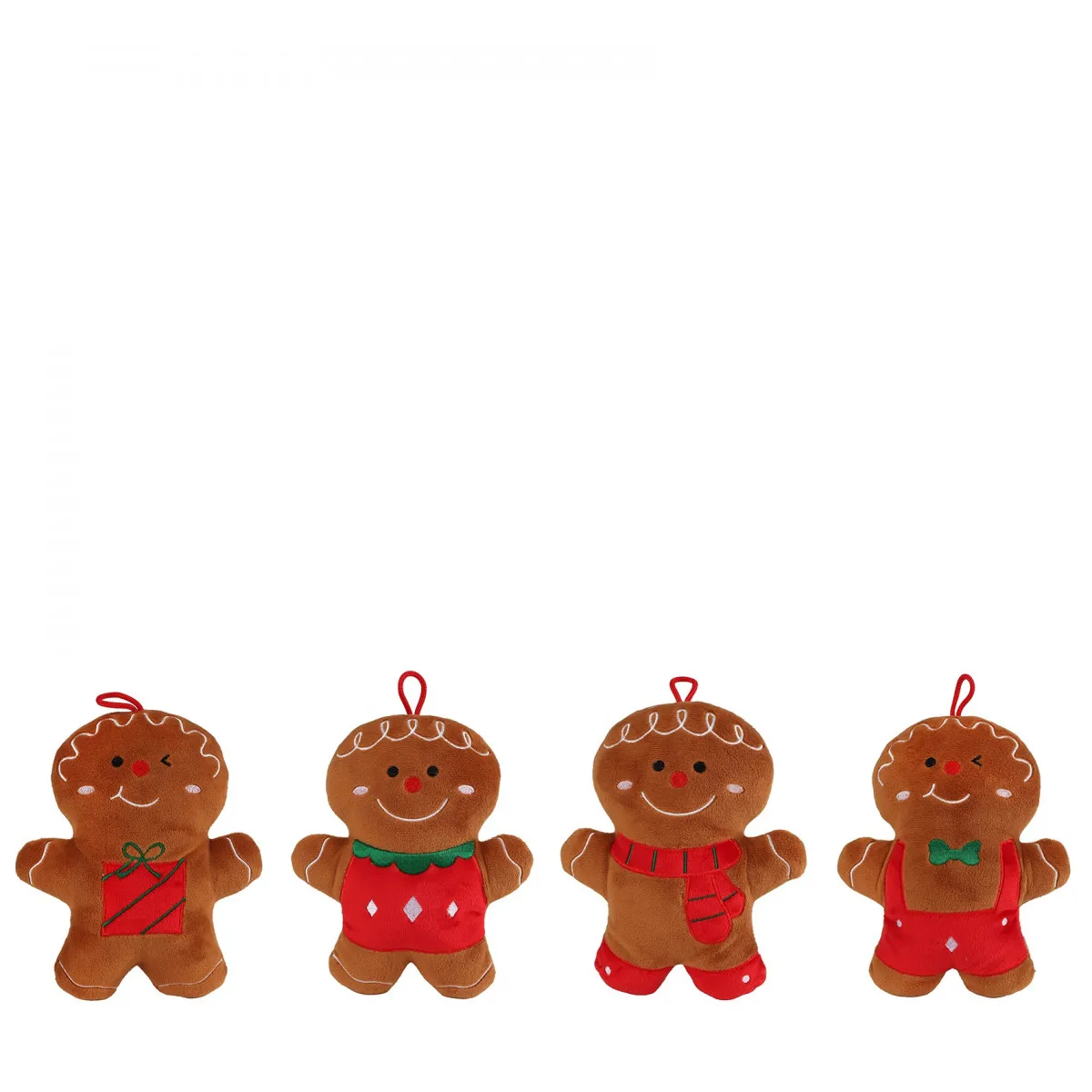 Vianočná dekorácia dekoračný gingerbread man pluche 20 cm