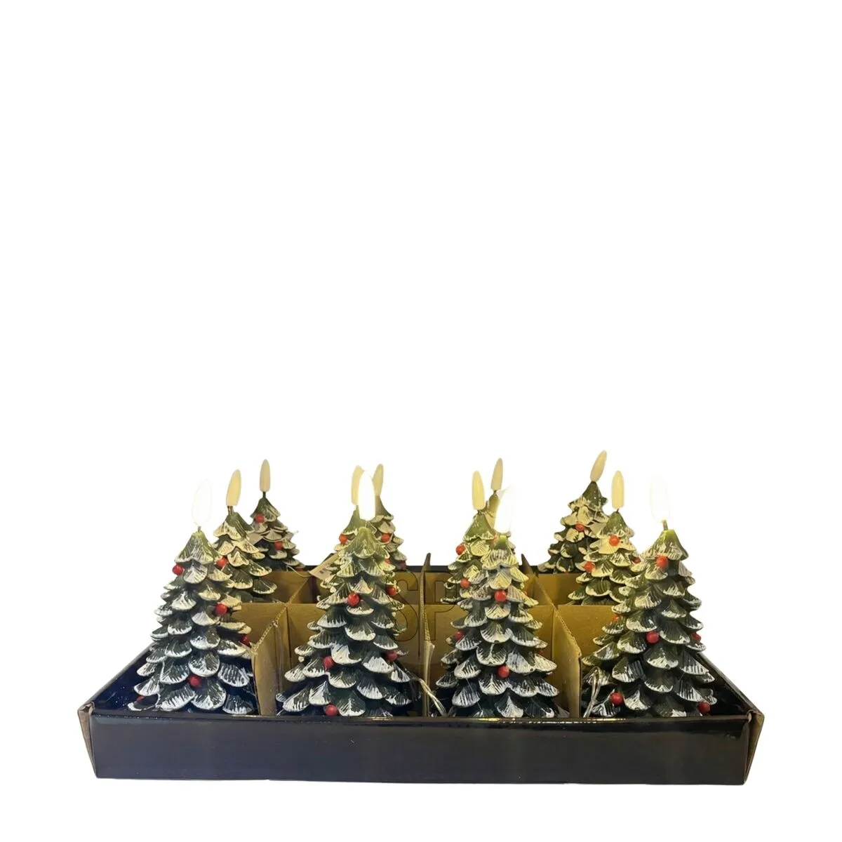 LED stromček zelený, bez batérií AA ⌀ 8 × 10,5 cm