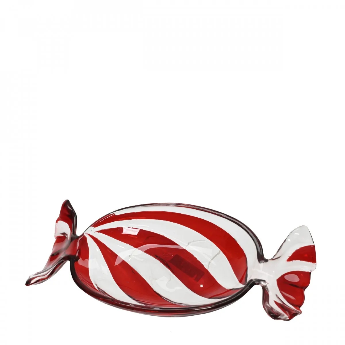 Sklenená tácka Candy červená 11 × 23,5 cm