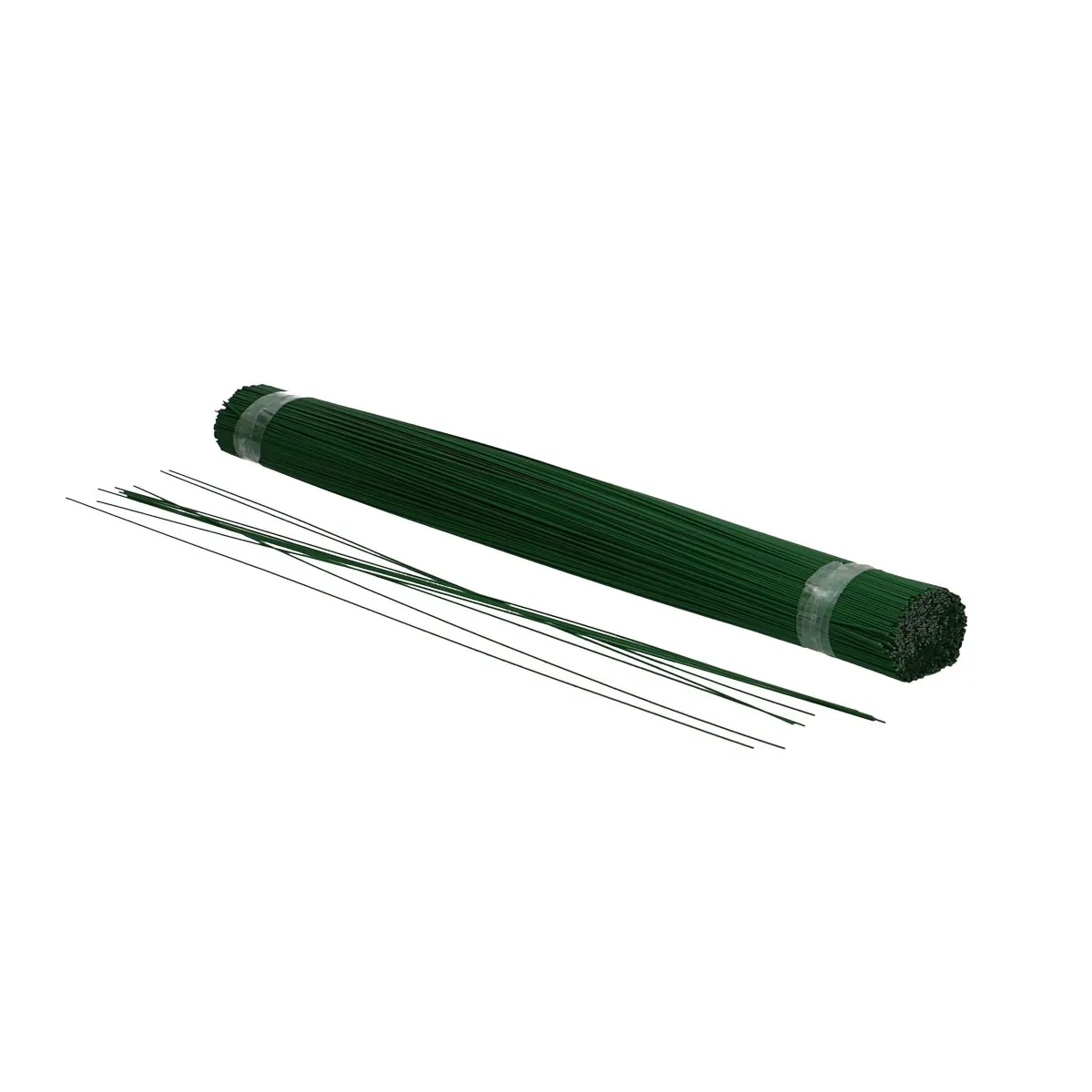 Lakovaný rovný drôt 0,9 mm zelený 40 cm, 2,5 kg