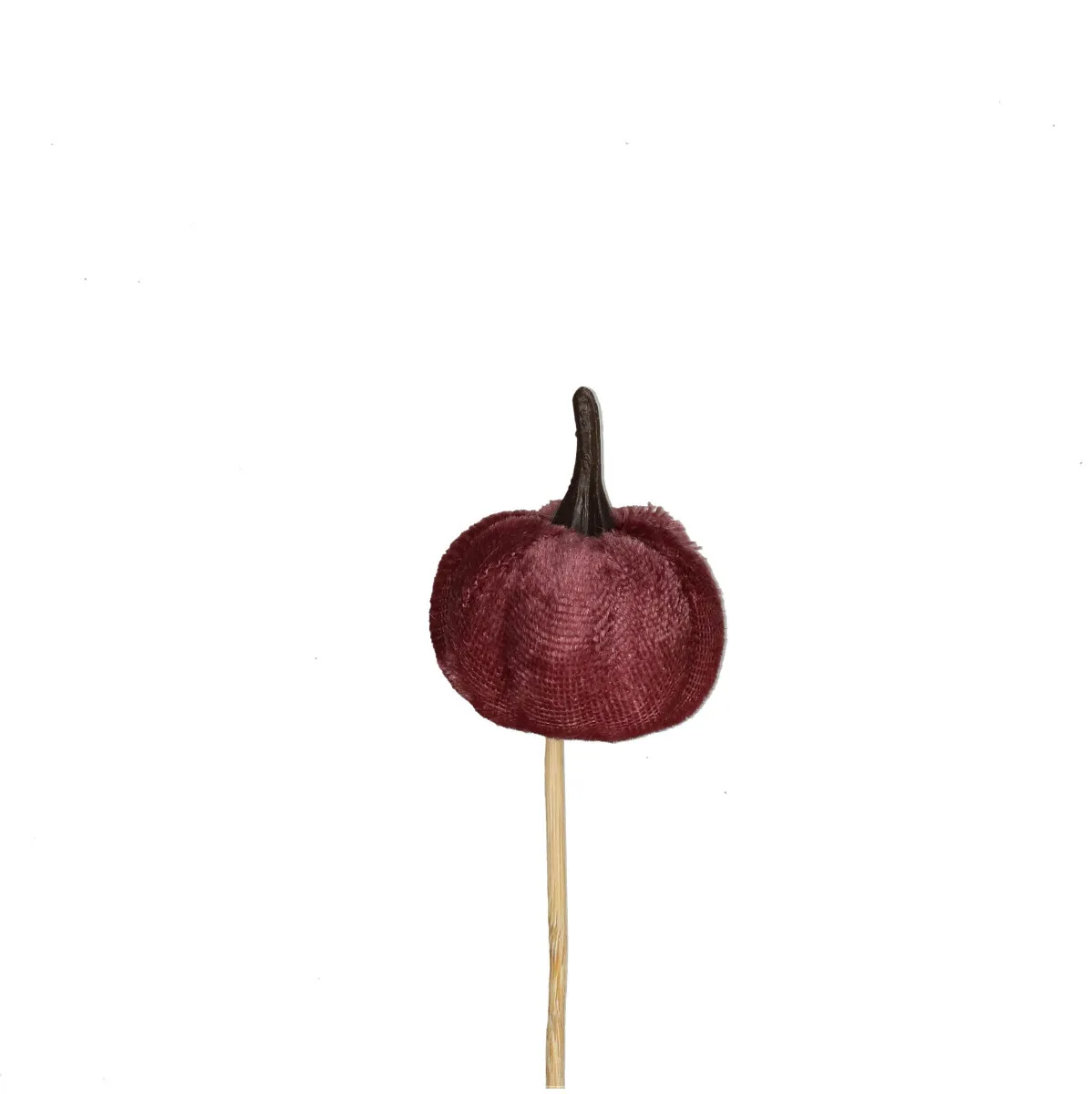 Jesenná dekorácia Herfst Pompoen zamat ružová 10 cm