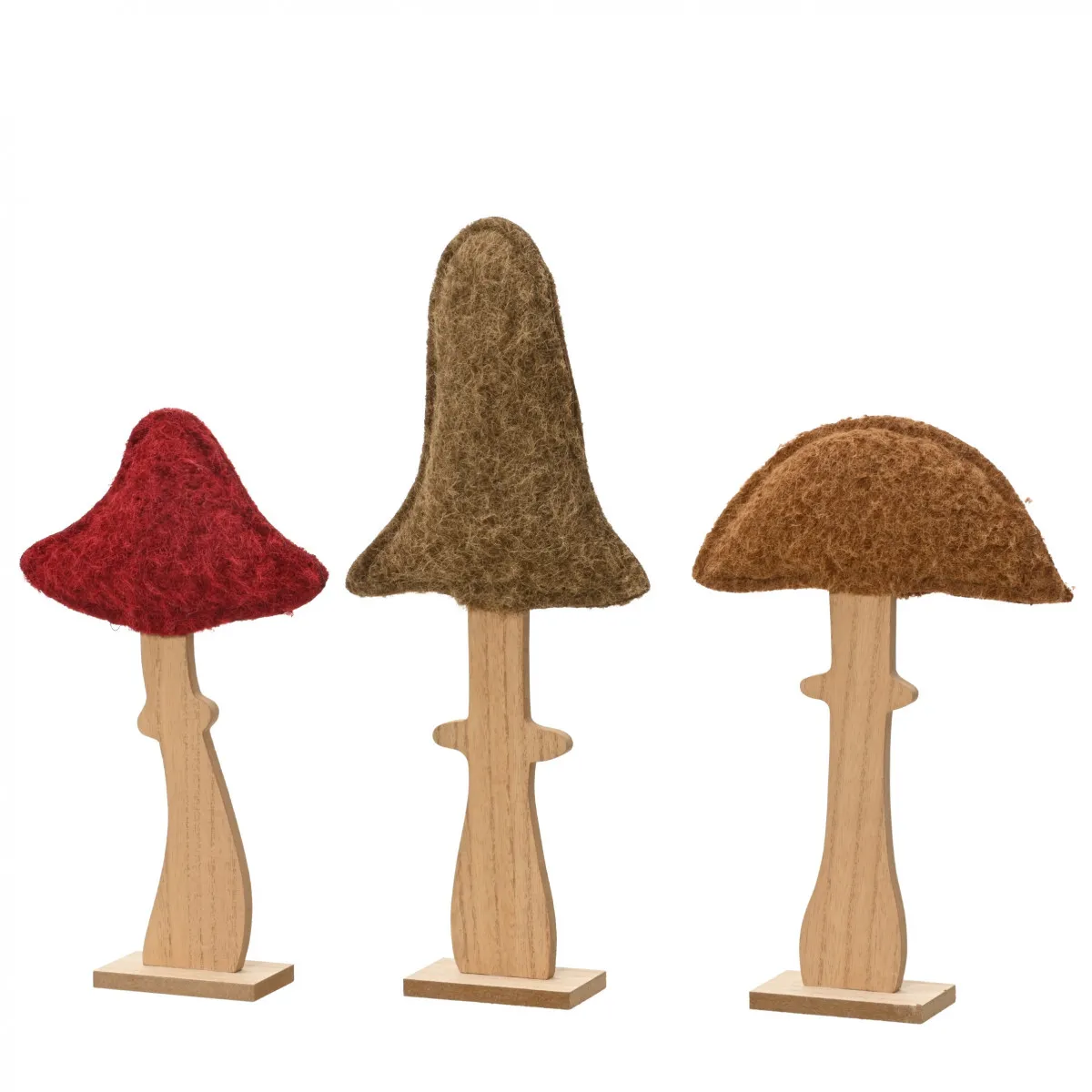 Dekoračný hríb hnedý 15 × 5 × 38,5 cm