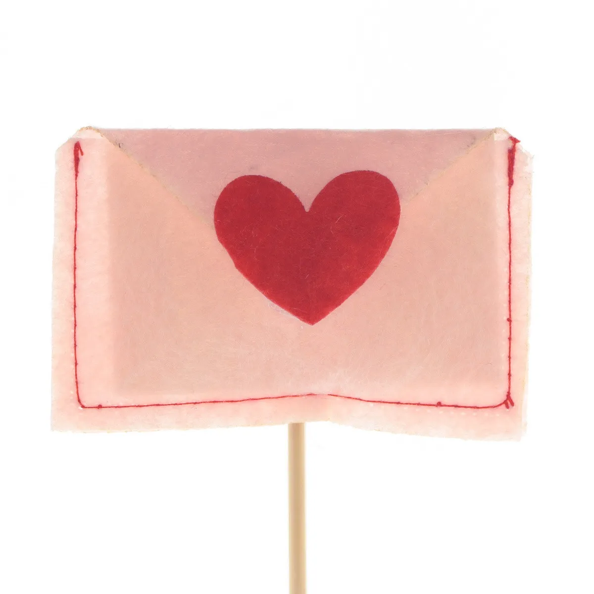 Srdce s odkazom Love ružové na zápichu 50 cm