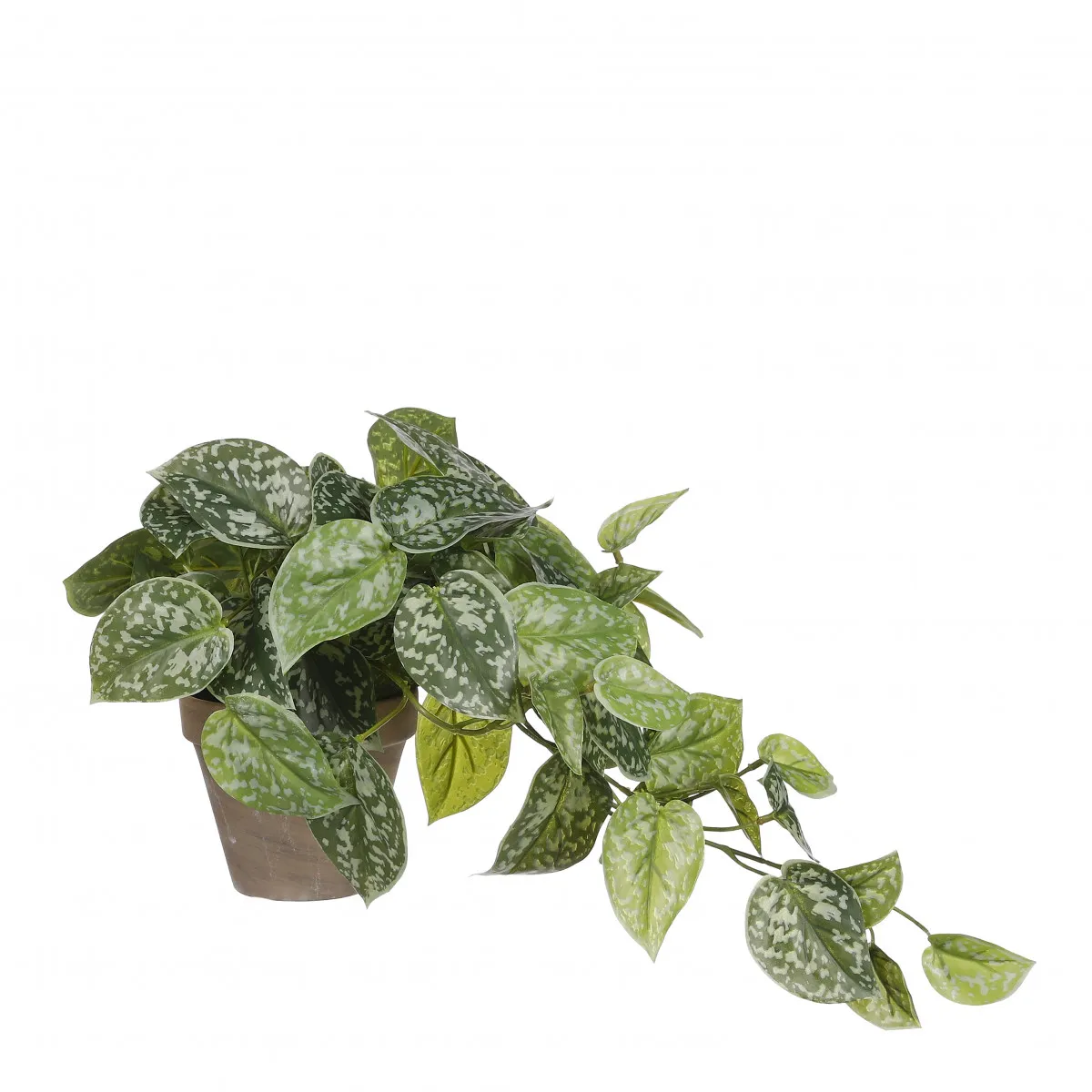 Umelý epipremnum v kvetináči zelený ⌀ 11 až 17 × 44 cm