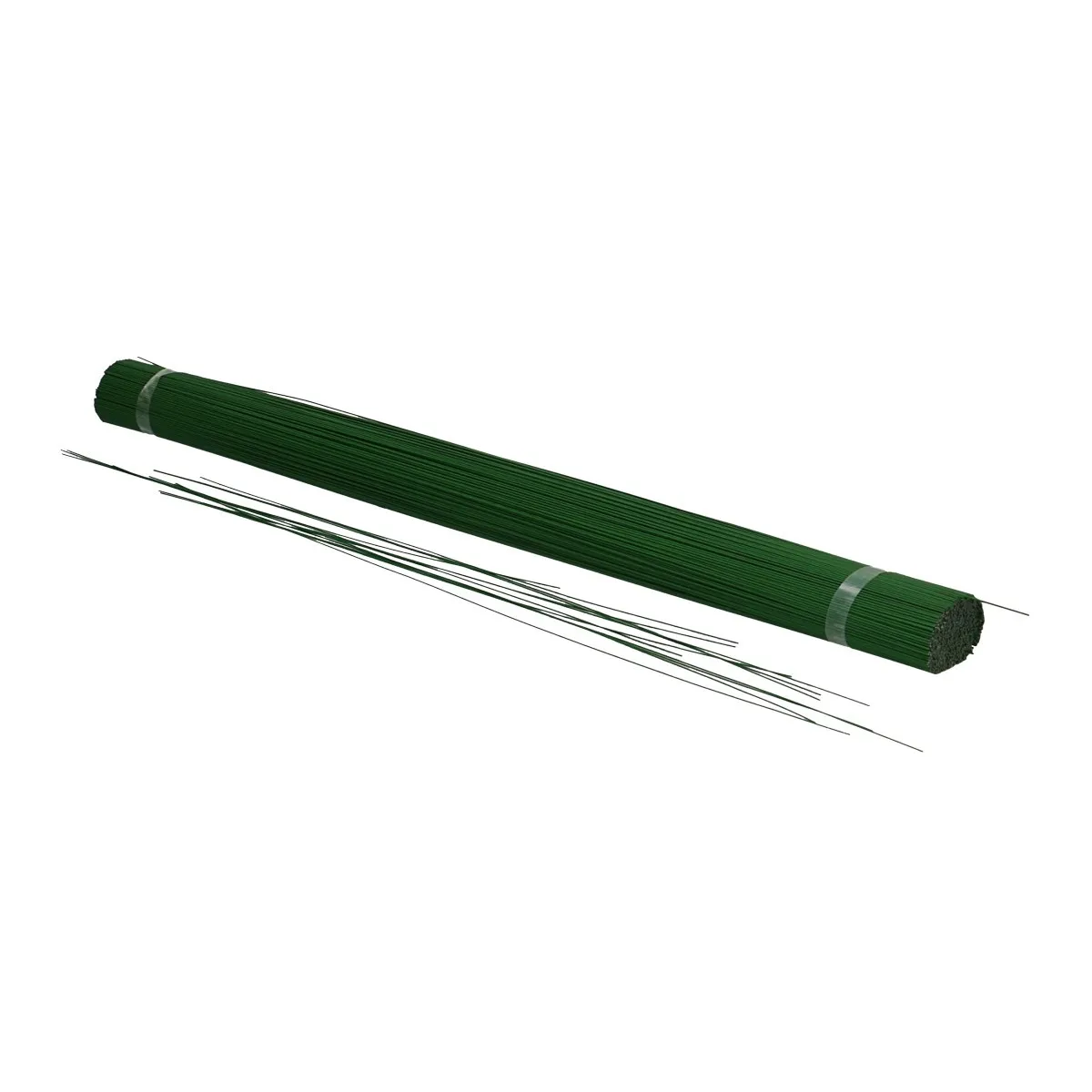 Lakovaný rovný drôt 0,9 mm zelený, tupý 50 cm, 2,5 kg