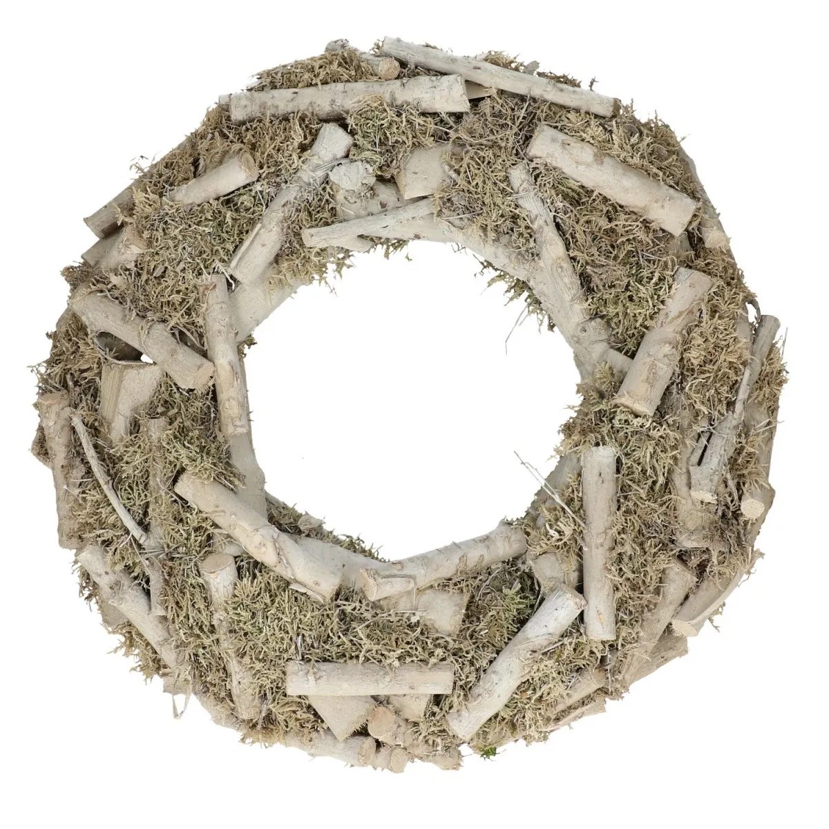 Brezový veniec Milka biely ⌀ 45 cm