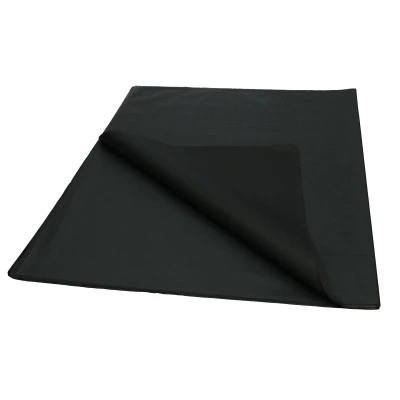 Hodvábny papier čierny, hárky 50 × 75 cm