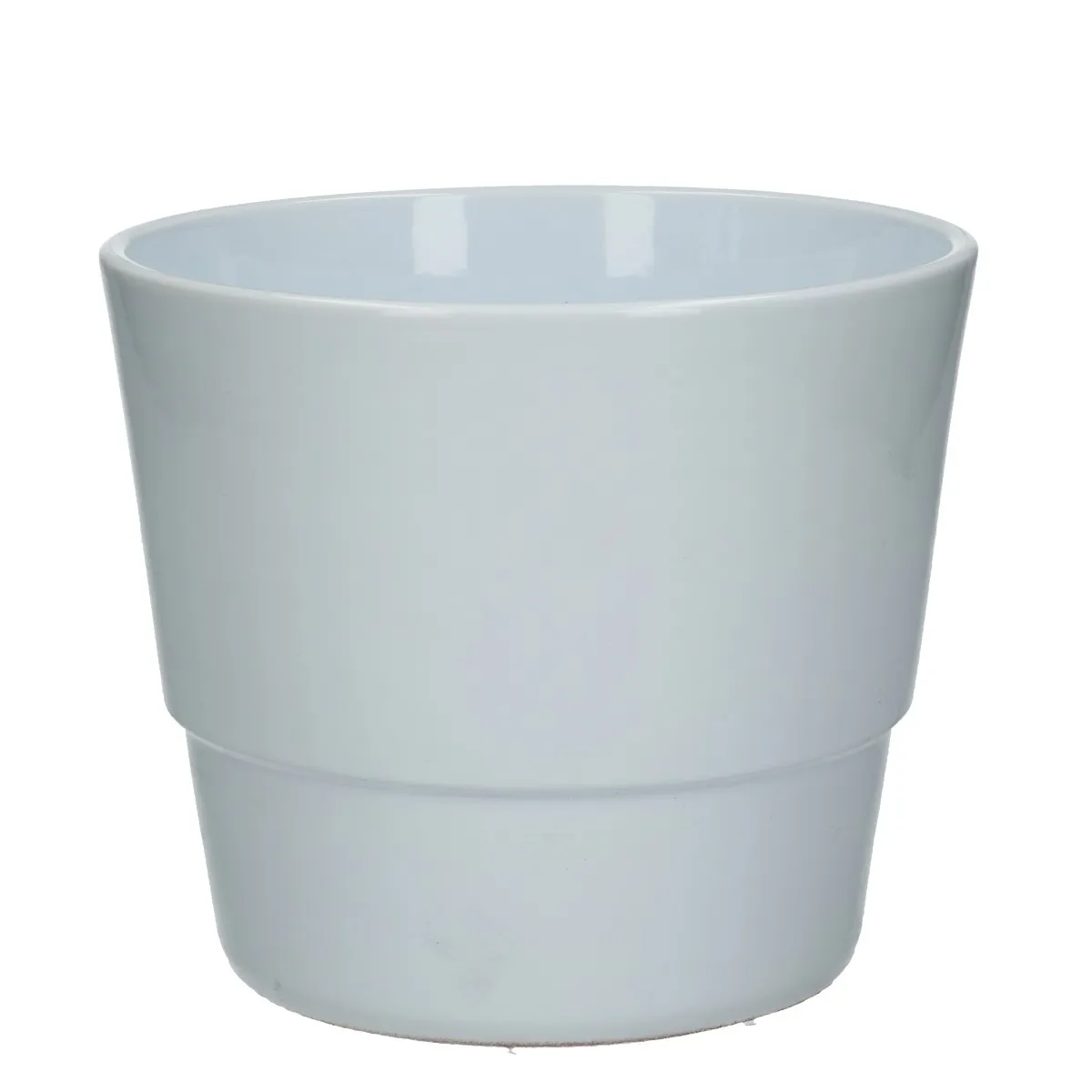 Keramický kvetináč Basic biely ⌀ 16 × 13,5 cm