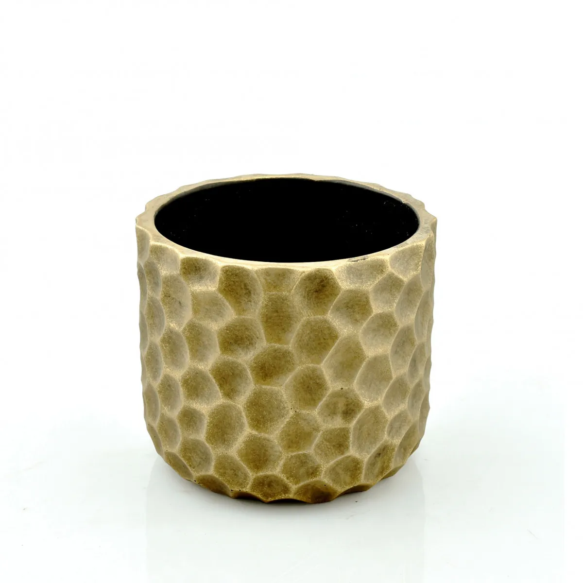 Keramický kvetináč Honey zlatý ⌀ 14 × 12 cm