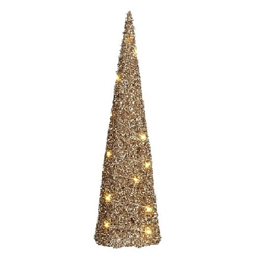 LED kužeľ šampanský 50 cm, 20 LED