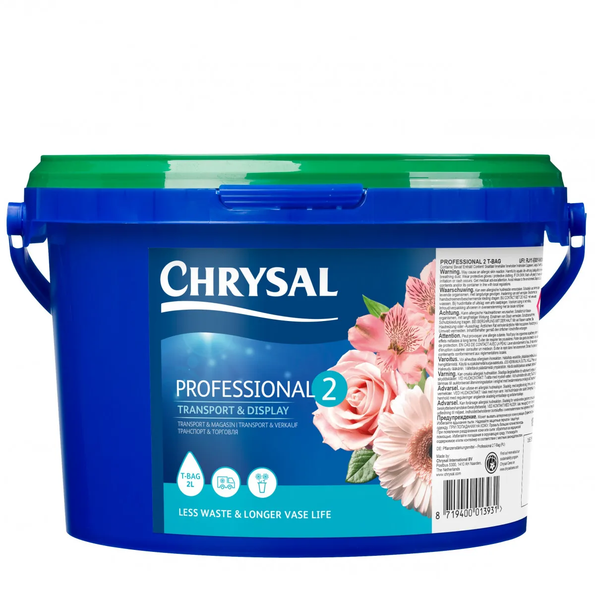 Chrysal Professional 2, vrecká výživy do 2 l vody 2 l