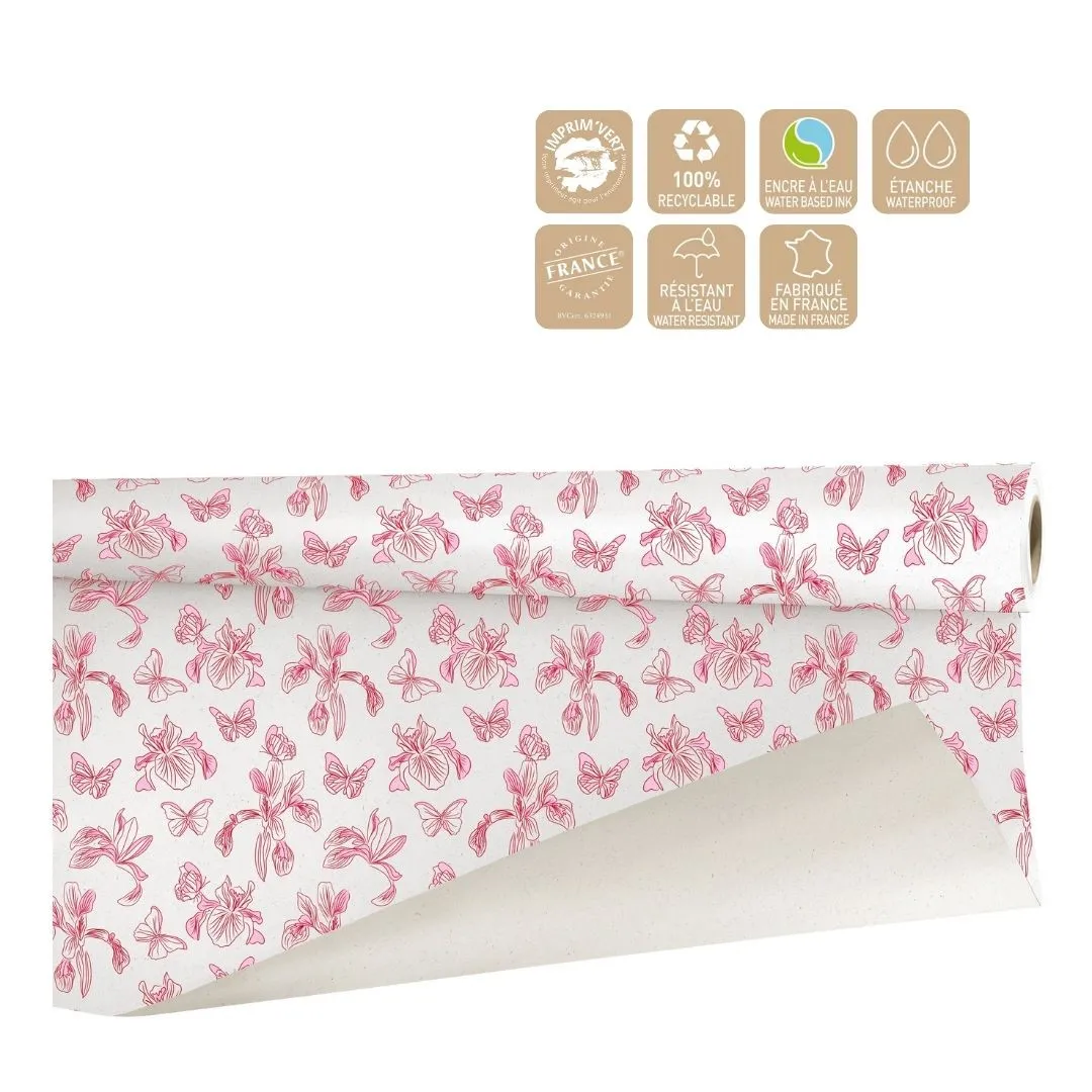 Valentínsky baliaci papier Alizee Clayrton červený 80 cm, návin 40 m