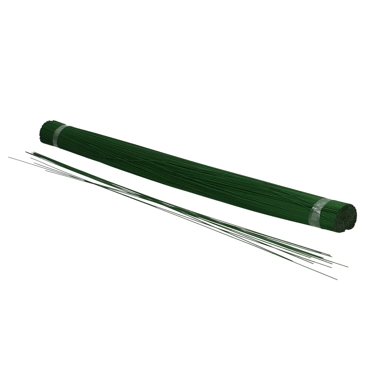 Lakovaný rovný drôt 0,8 mm zelený, tupý 50 cm, 2,5 kg