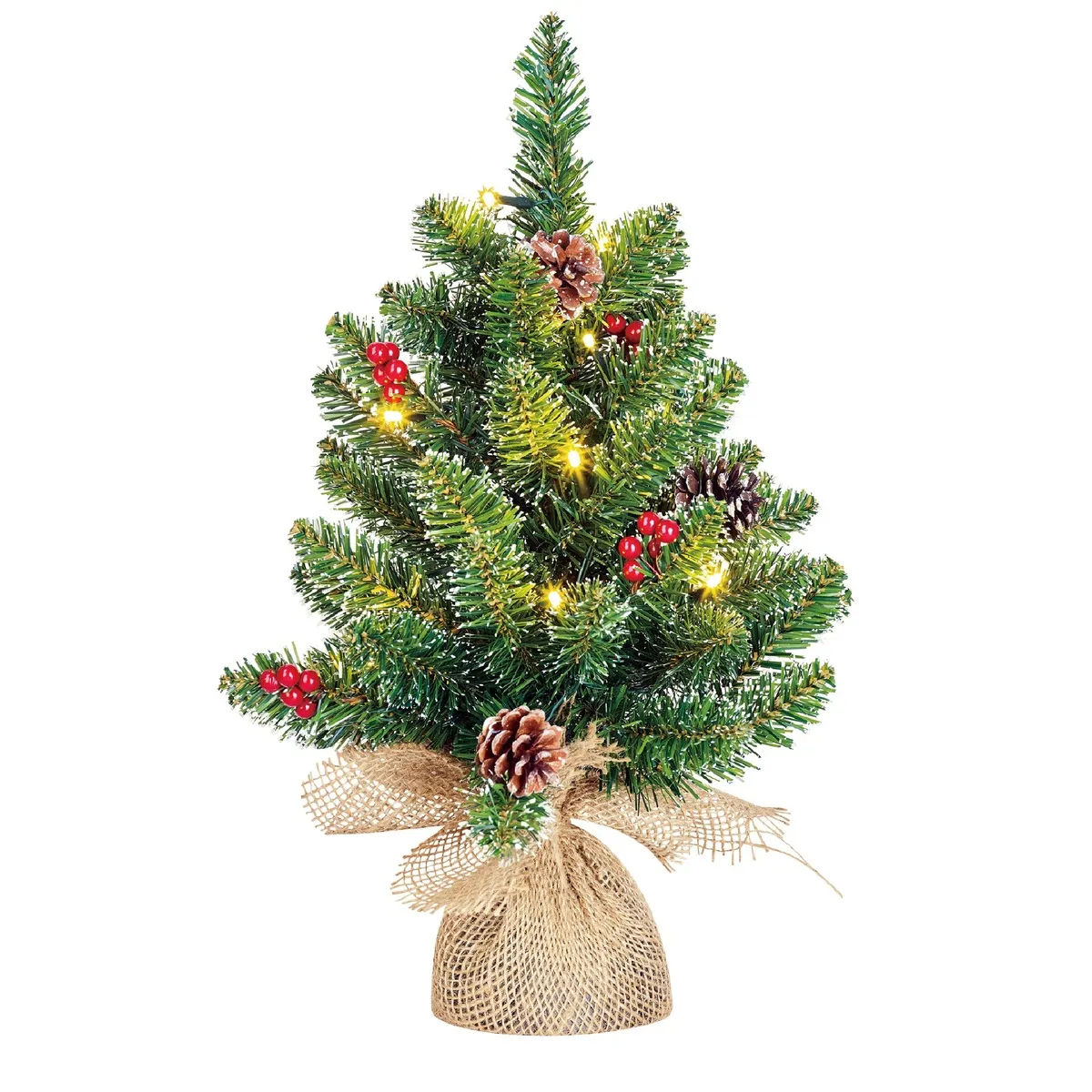 LED stromček Creston zelený ⌀ 35 × 45 cm