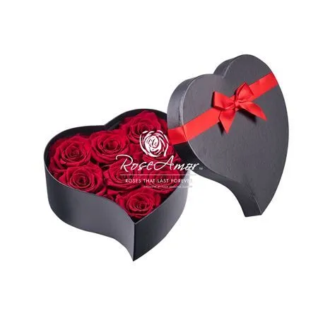 Pres. Hatbox Heart 8 Red01 Bulk