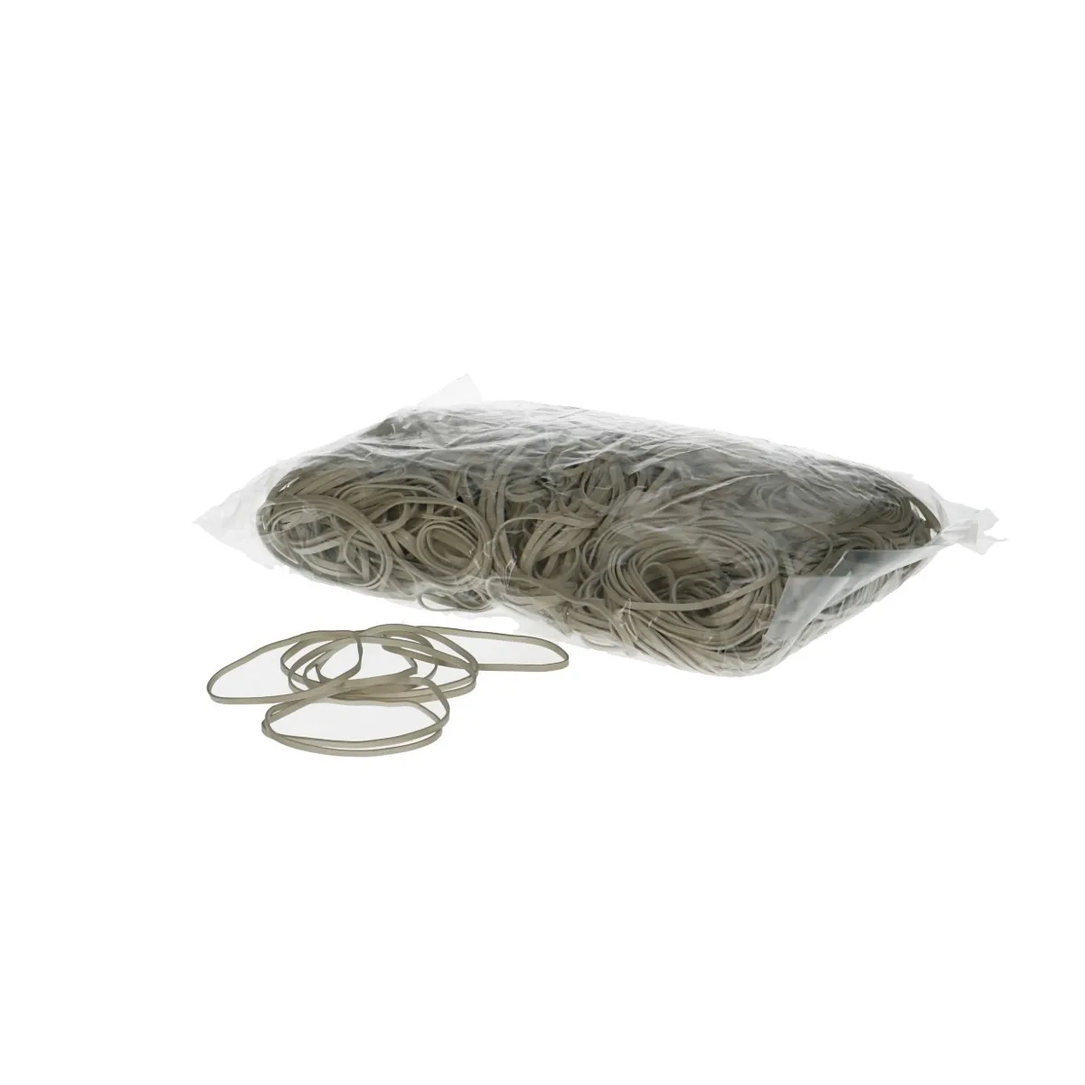 Gumičky 60 × 3 mm biele, 1 kg