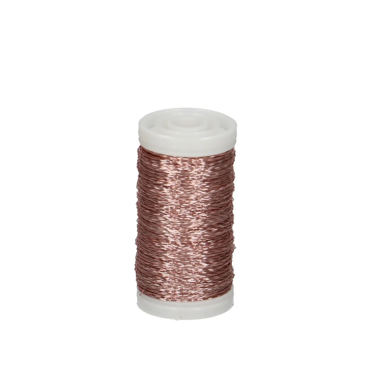 Bouillon ružový, tenký kučeravý drôt 0,3 mm, 100 g