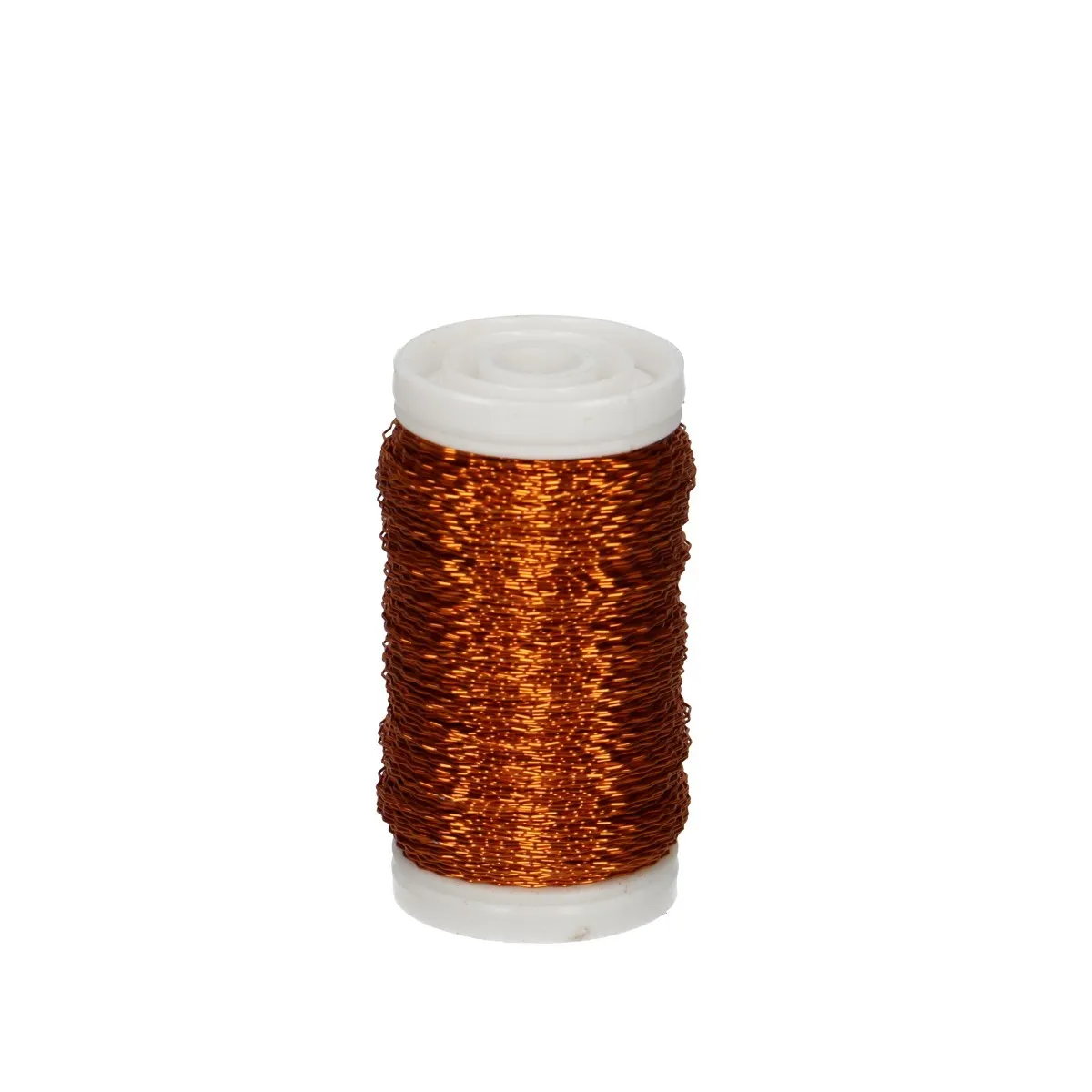 Bouillon oranžový, tenký kučeravý drôt 0,3 mm, 100 g