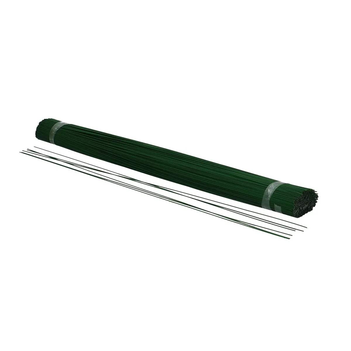 Lakovaný rovný drôt 1 mm zelený 45 cm, 2,5 kg