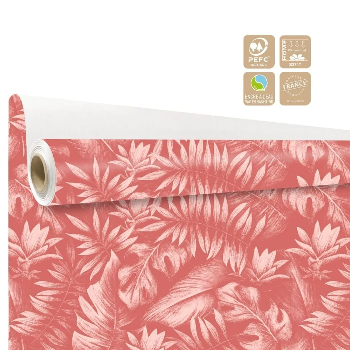 Baliaci papier Kala Clayrton červený 80 cm, návin 40 m