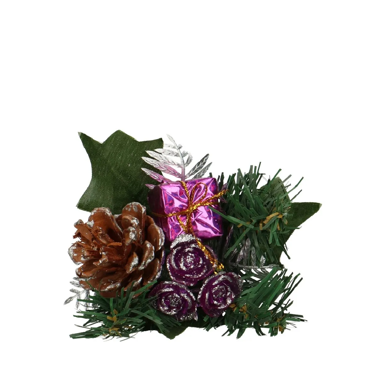 Vianočná dekorácia Kerst Bijsteker dekoračný fialová ⌀ 10 cm
