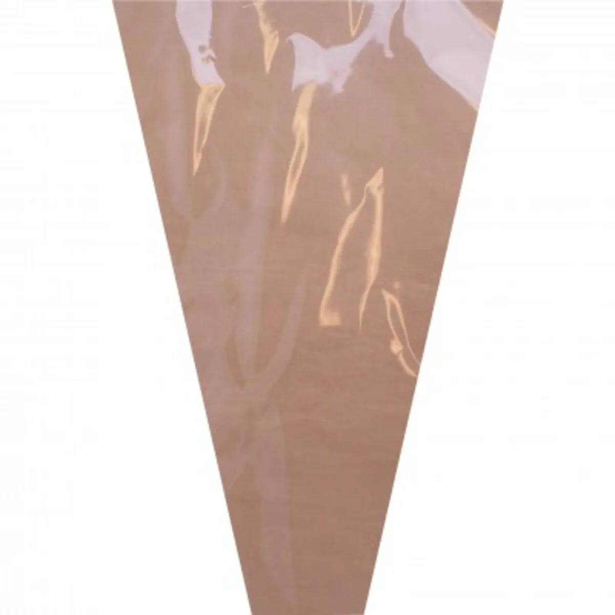 Obal na kvety Pure hnedý, fólia a kraft 70 × 35 × 10 cm, OPP35