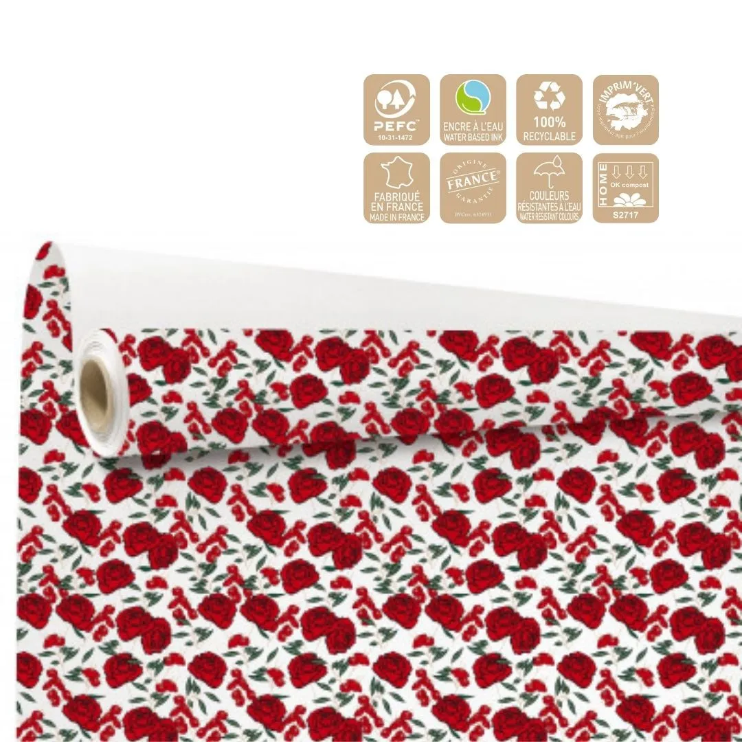 Valentínsky baliaci papier Gaby Clayrton mix farieb 80 cm, návin 40 m