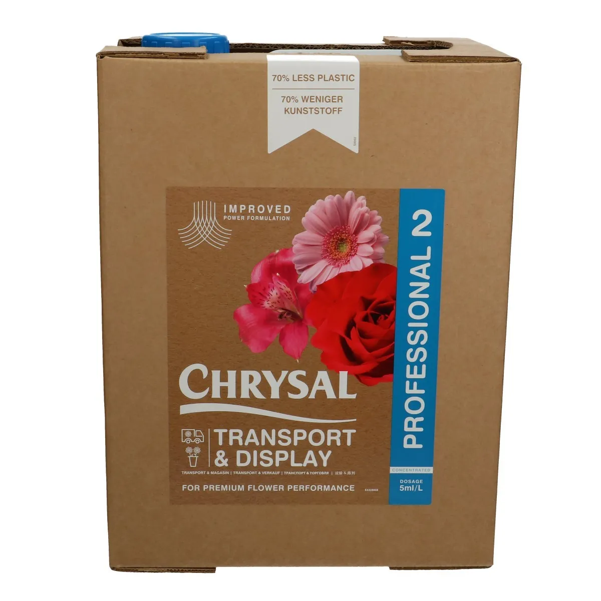 Chrysal Professional 2, výživa na rezané kvety v boxe 20 l