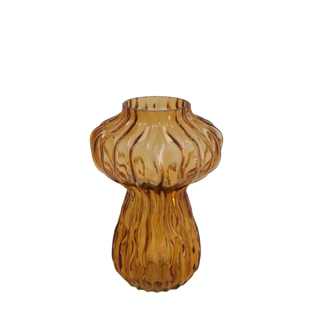 Sklenená váza tekvica hnedá ⌀ 16 × 23 cm
