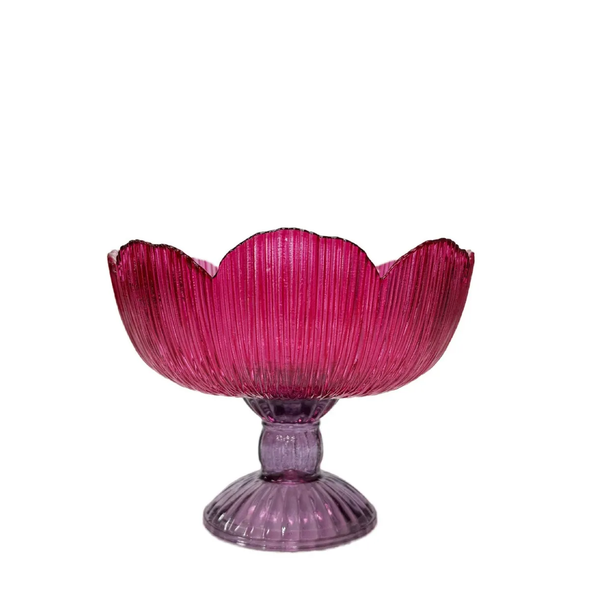 Svietnik Fiore fuksiová ⌀ 17 × 13 cm