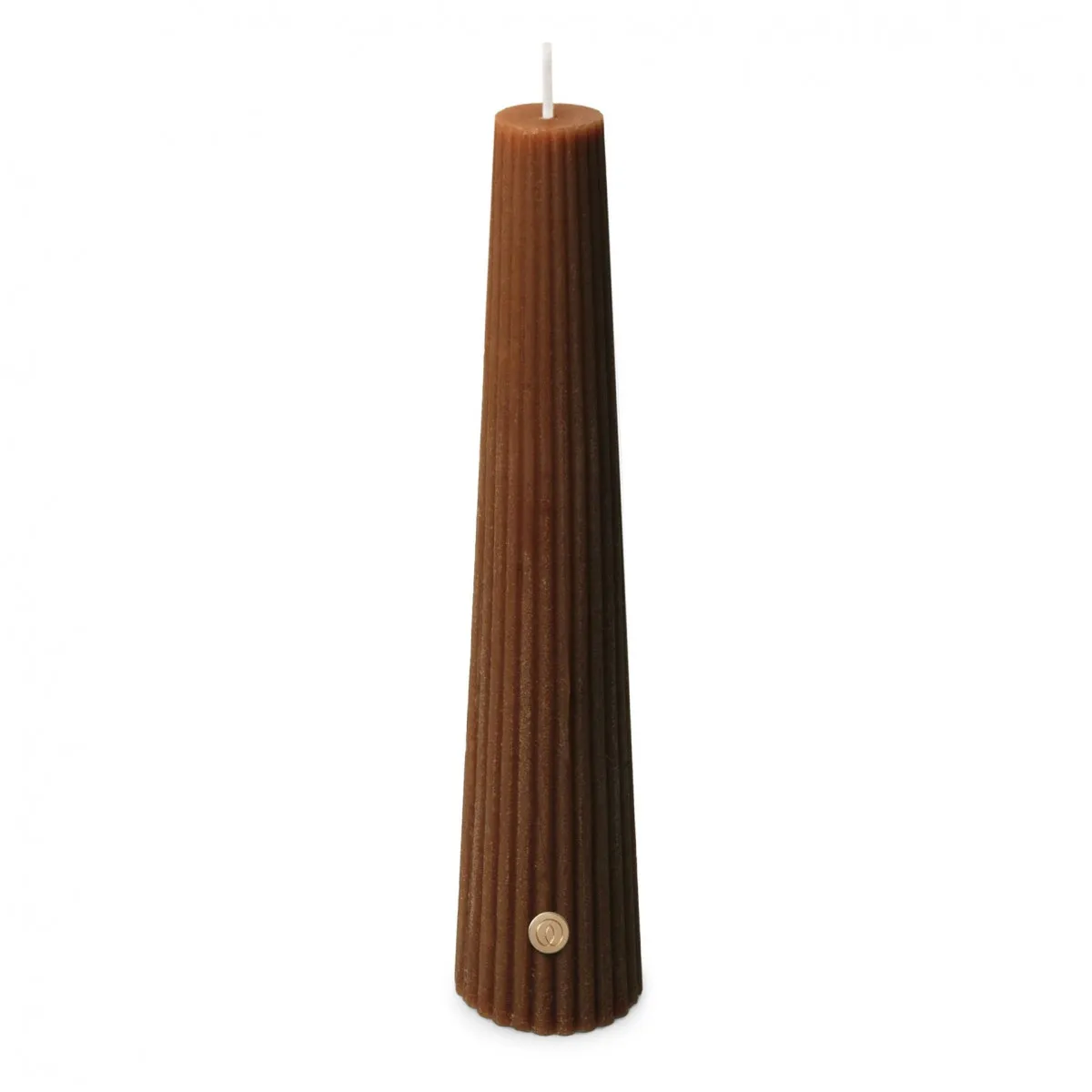 Sviečka obelisk hnedá ⌀ 4,5 × 25 cm