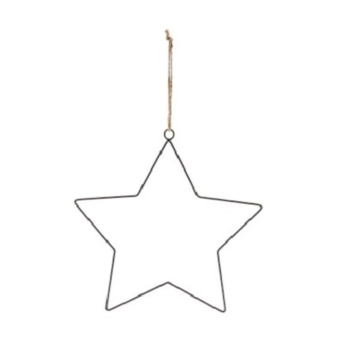 Závesná kovová hviezda čierna 30 cm