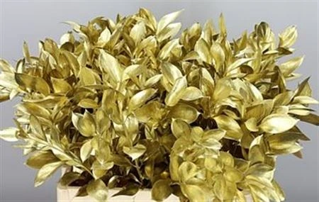Ruskus farbený Gold + Glitter • 60 cm
