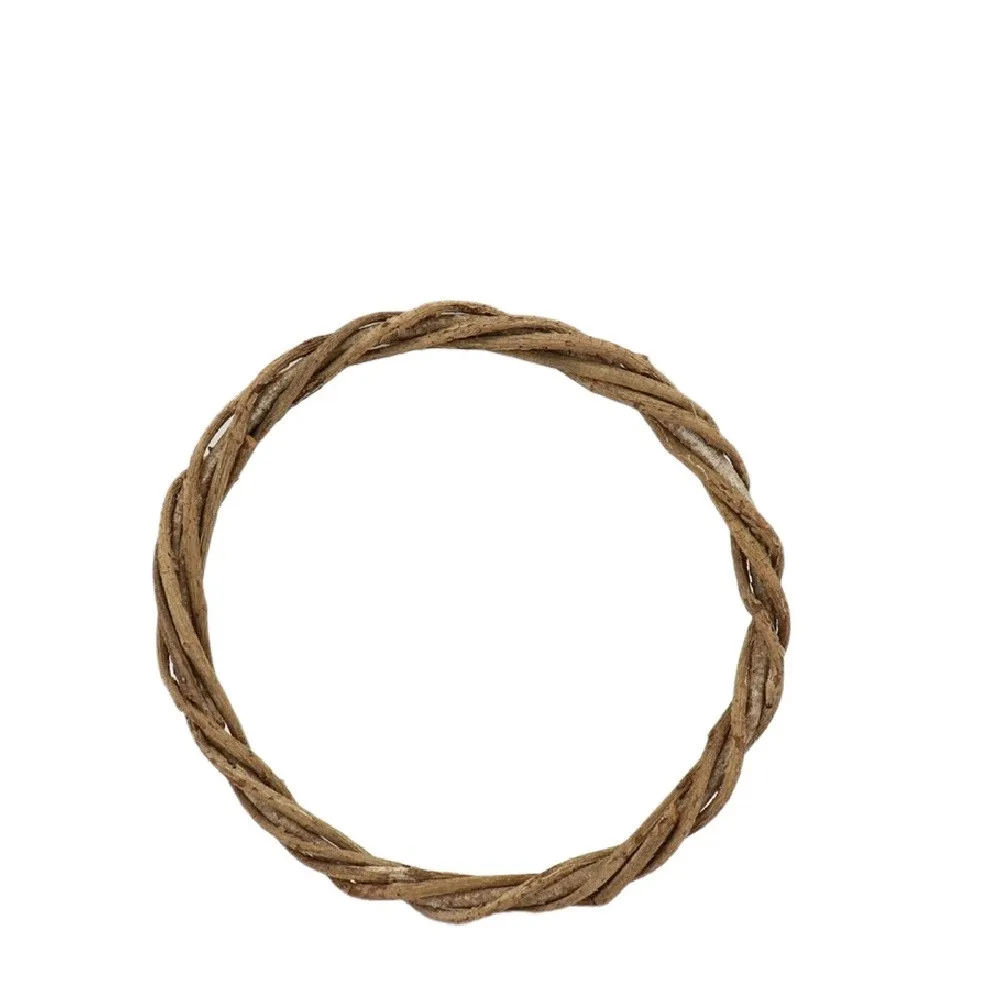 Krútený kruh z viniča hnedý ⌀ 35 × 3,5 cm