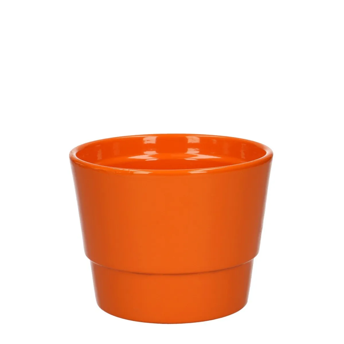 Keramický kvetináč Basic oranžový ⌀ 11,5 × 9 cm