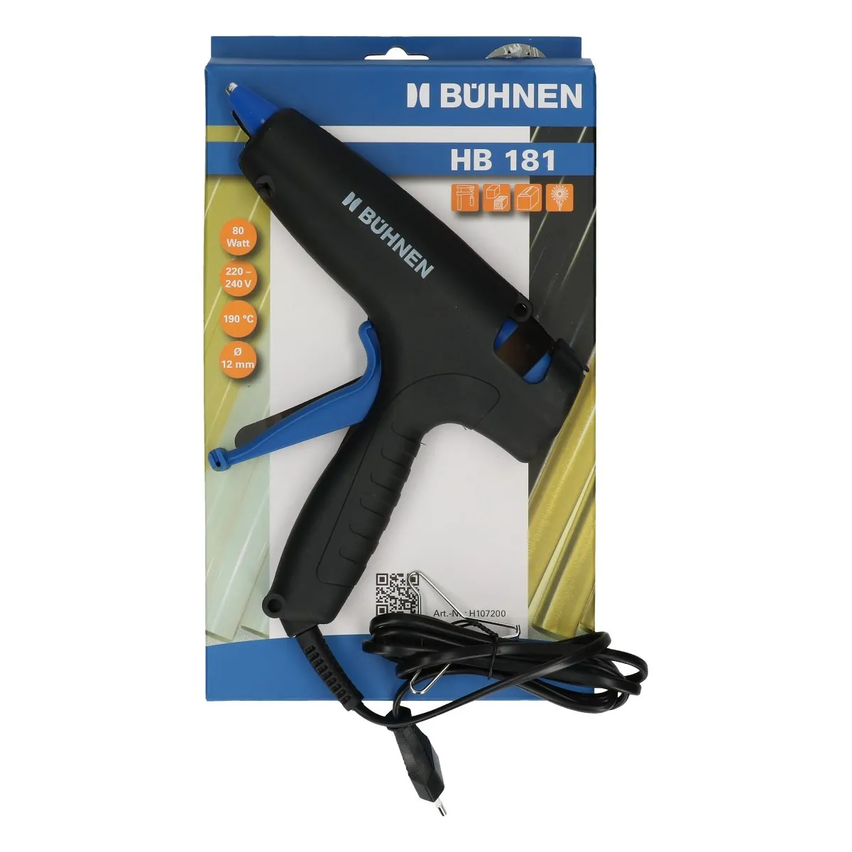 Floristický materiál Hot melt glue gun low melt čierna