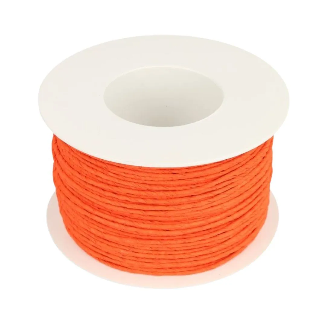 Papierový drôt oranžový návin 100 m, 2 mm