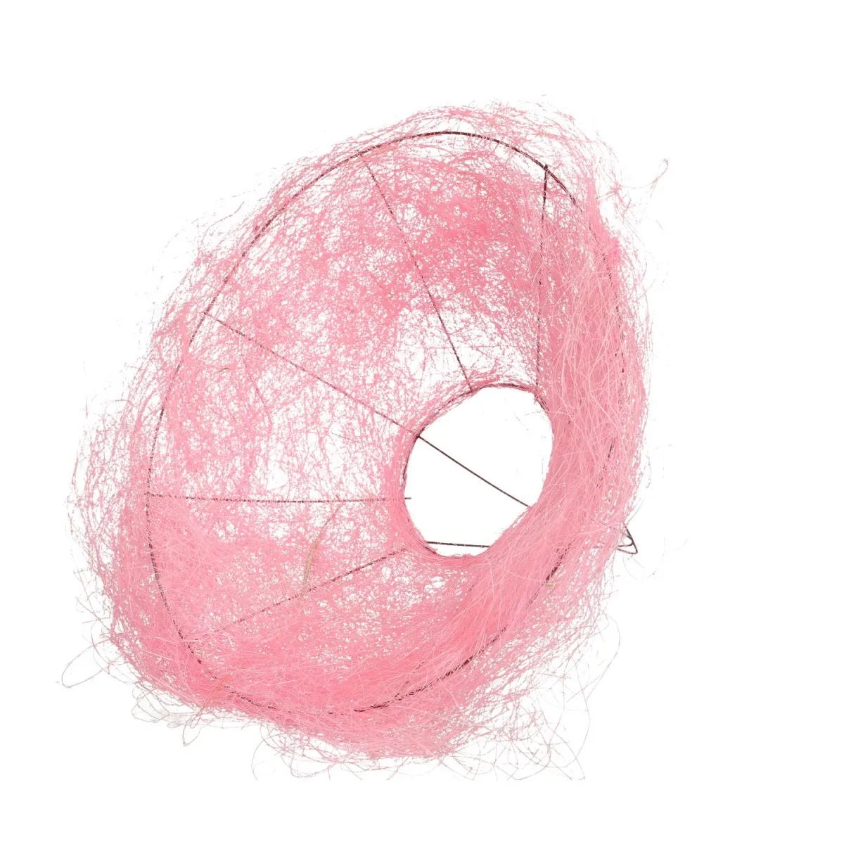 Sisalový držiak na kyticu ružový ⌀ 30 cm