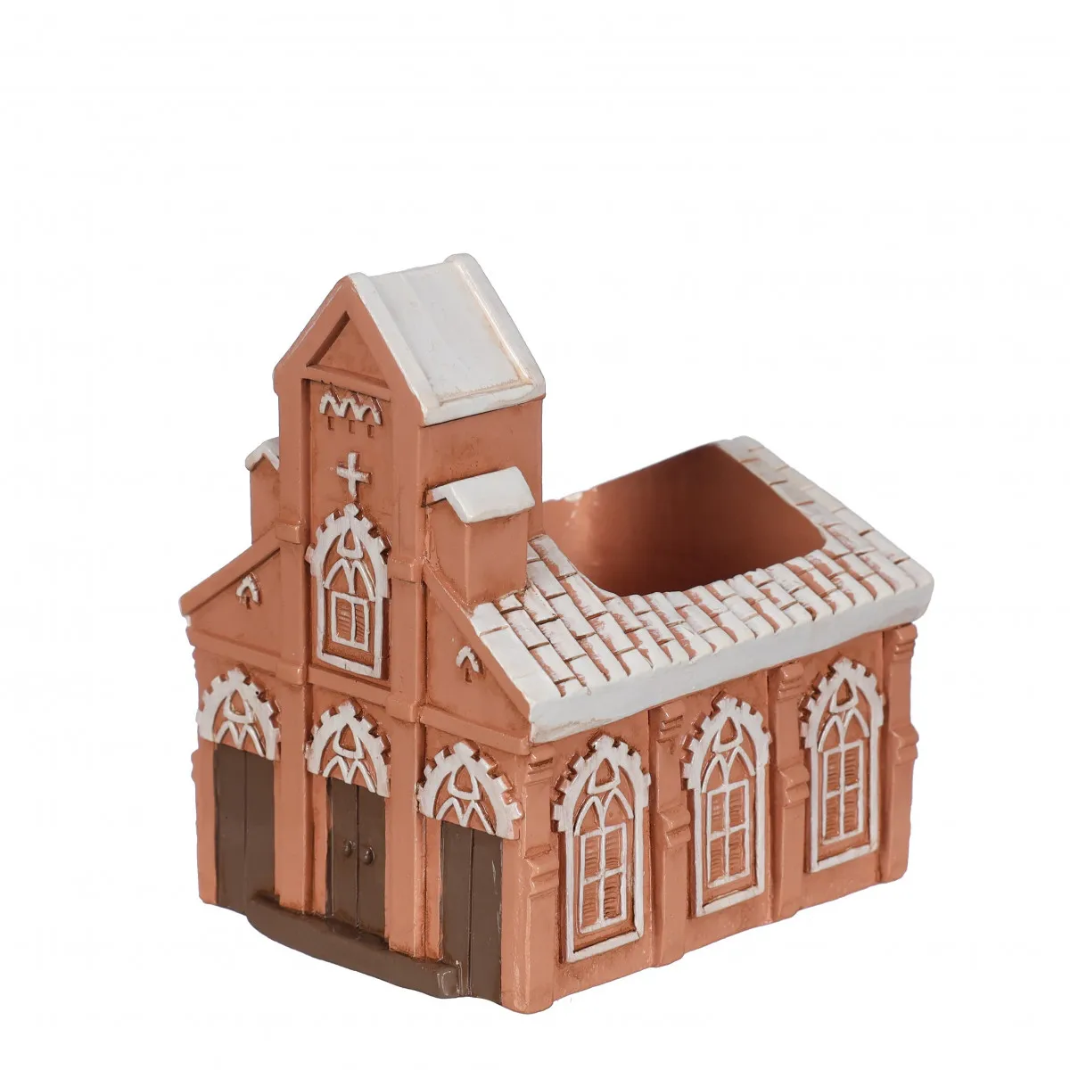 Keramika kvetináč church ružová 10 × 8,5 × 11 cm