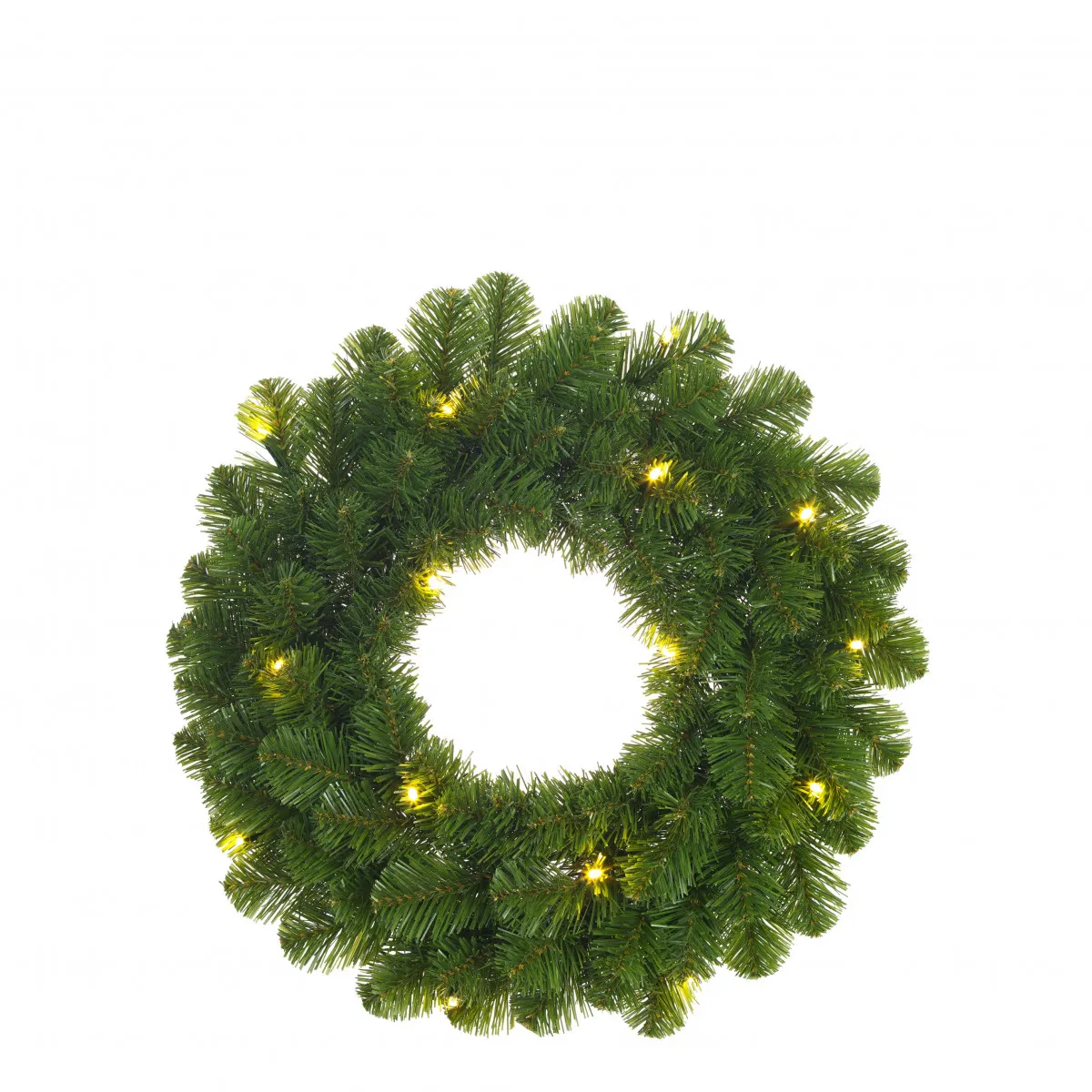 LED veniec zelený 35 cm, 10 LED
