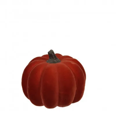 Tekvica so zamatovým povrchom hnedá ⌀ 9 × 8 cm