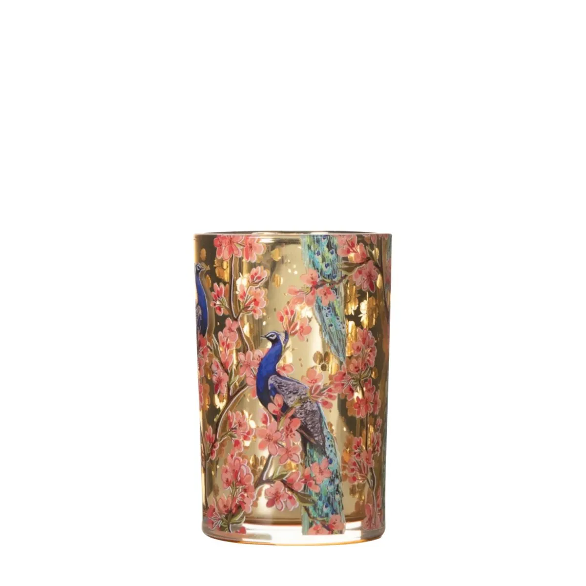Vianočná dekorácia Tea light držiak Blossom zlatá ⌀ 10 × 12,5 cm