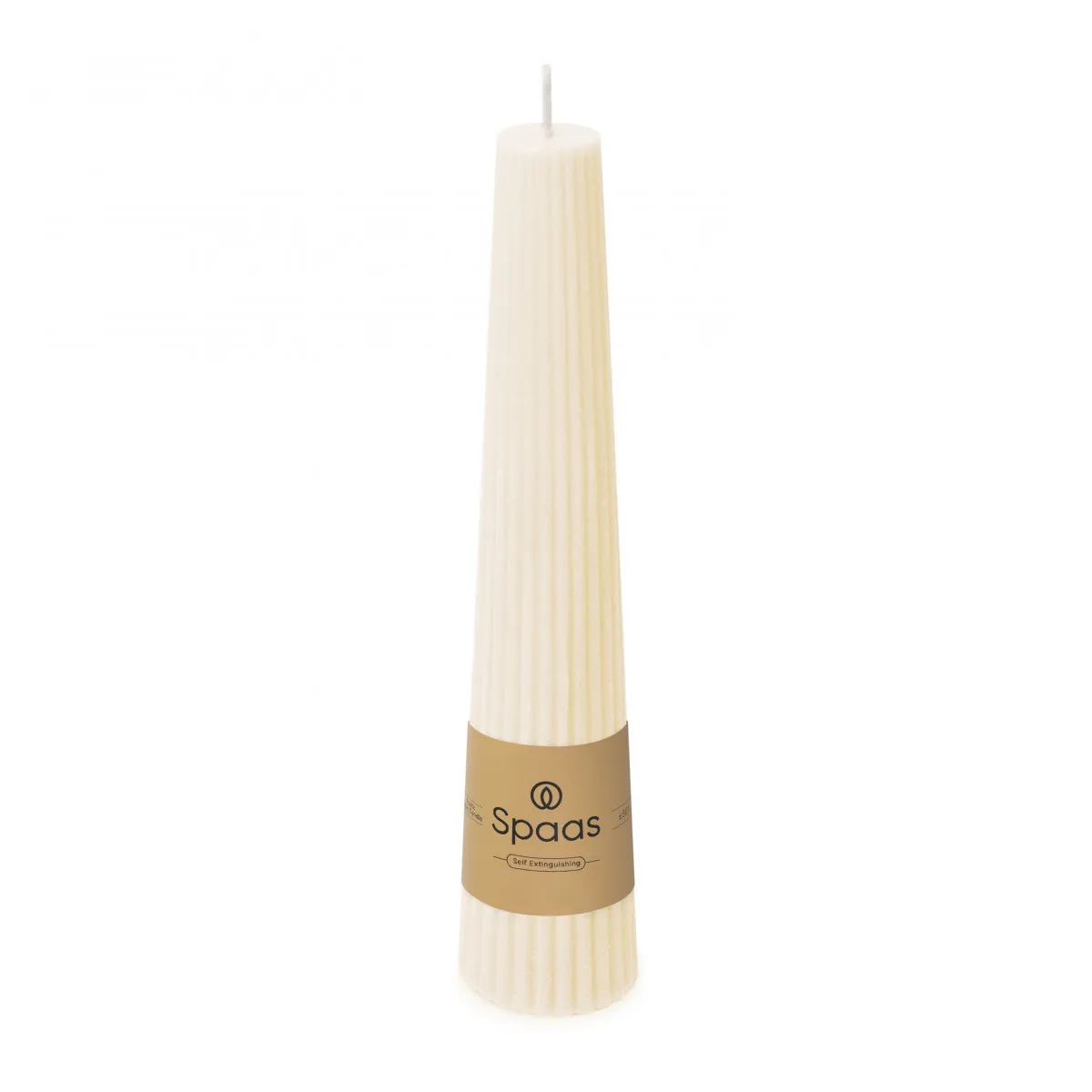 Sviečka obelisk krémová ⌀ 4,5 × 25 cm