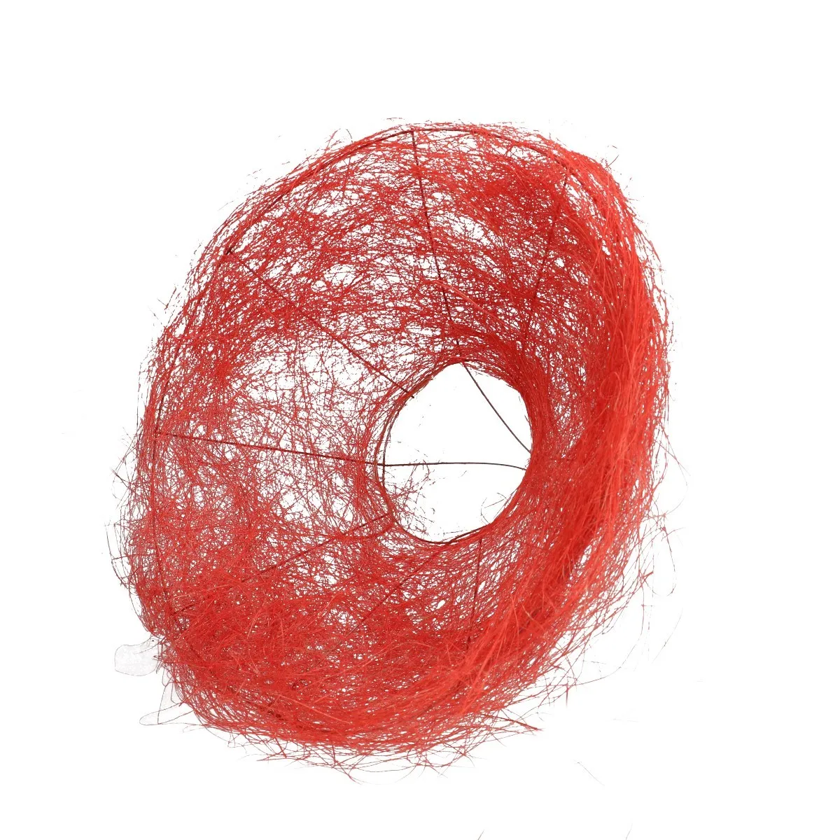 Sisalový držiak na kyticu červený ⌀ 30 cm