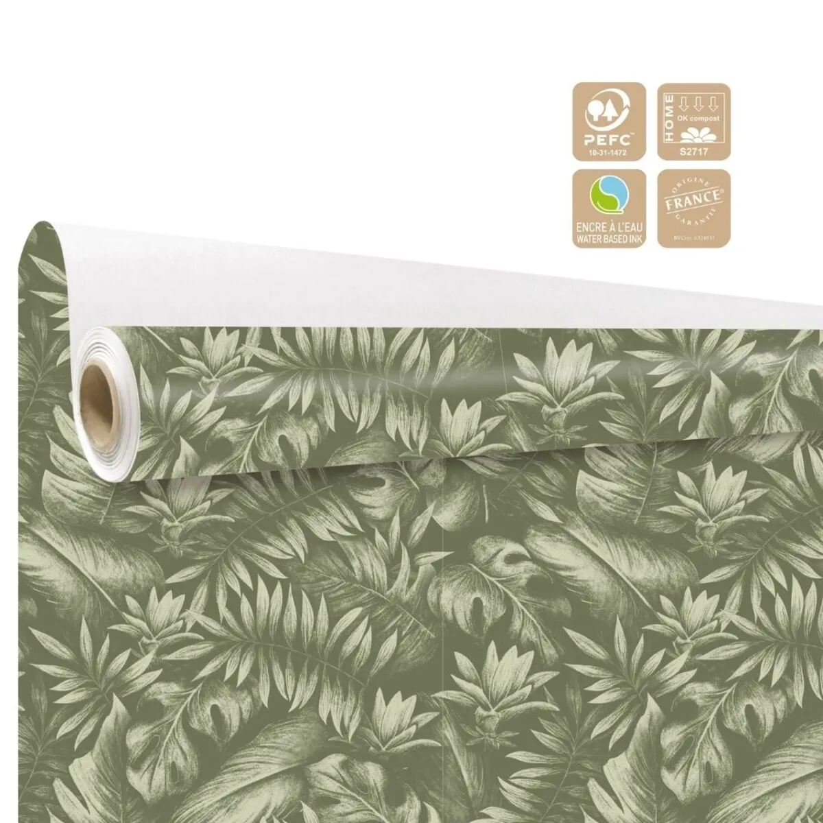 Baliaci papier Kala Clayrton zelený 80 cm, návin 40 m
