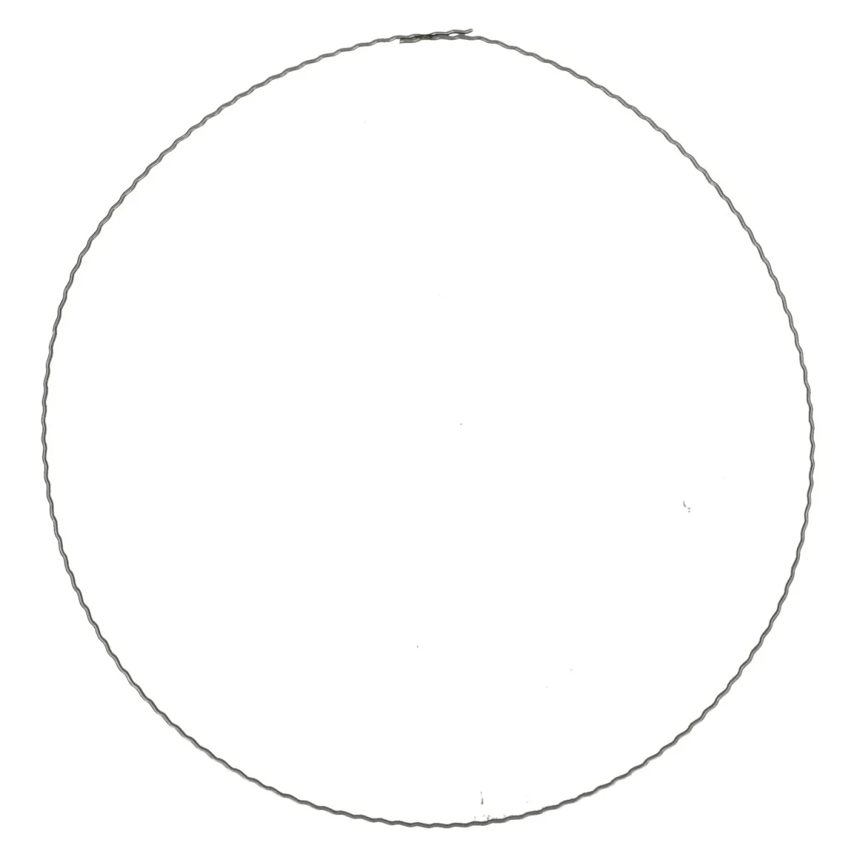 Ploché drôtené kruhy strieborné ⌀ 30 cm