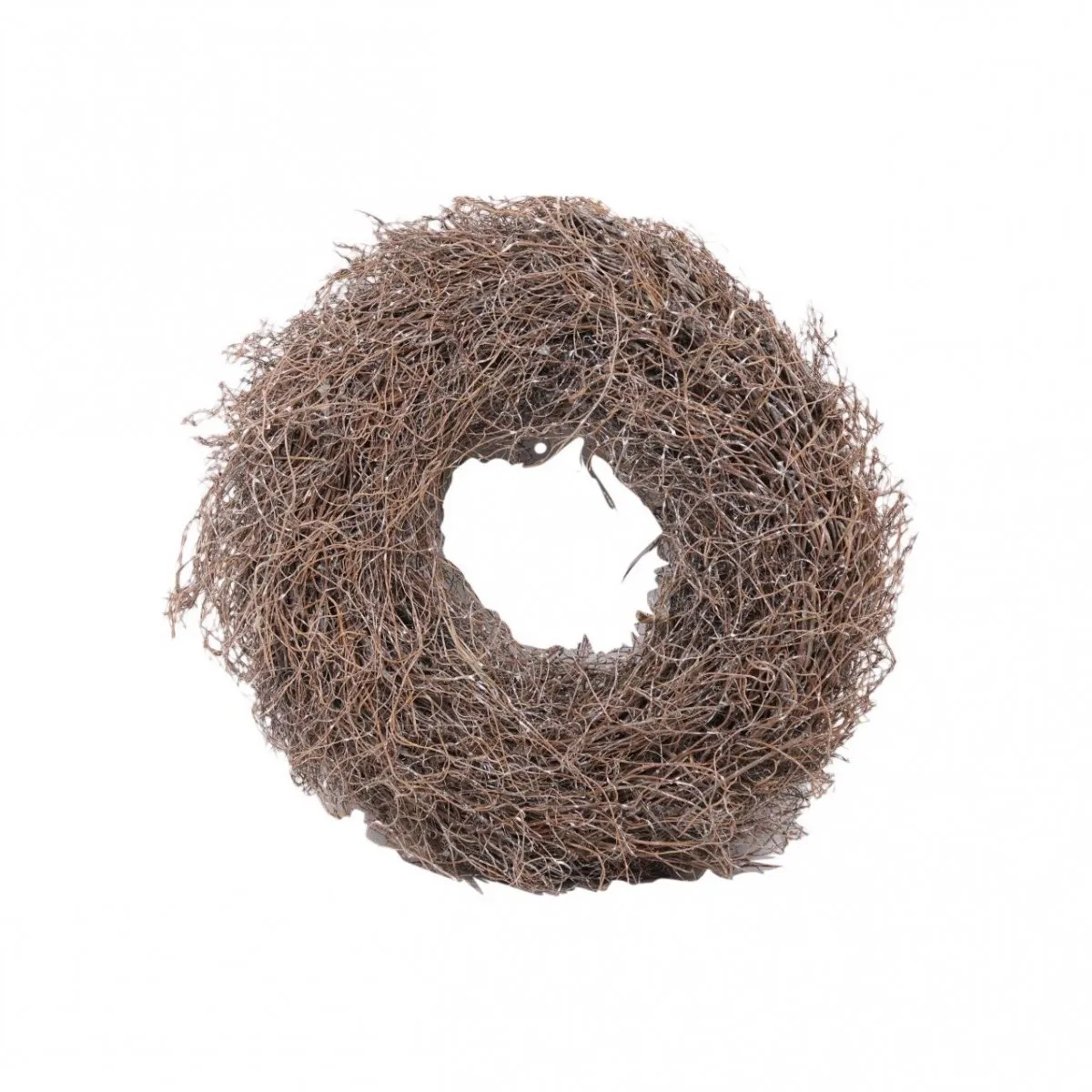 Ojínený veniec z koreňov papradia biely ⌀ 38 cm