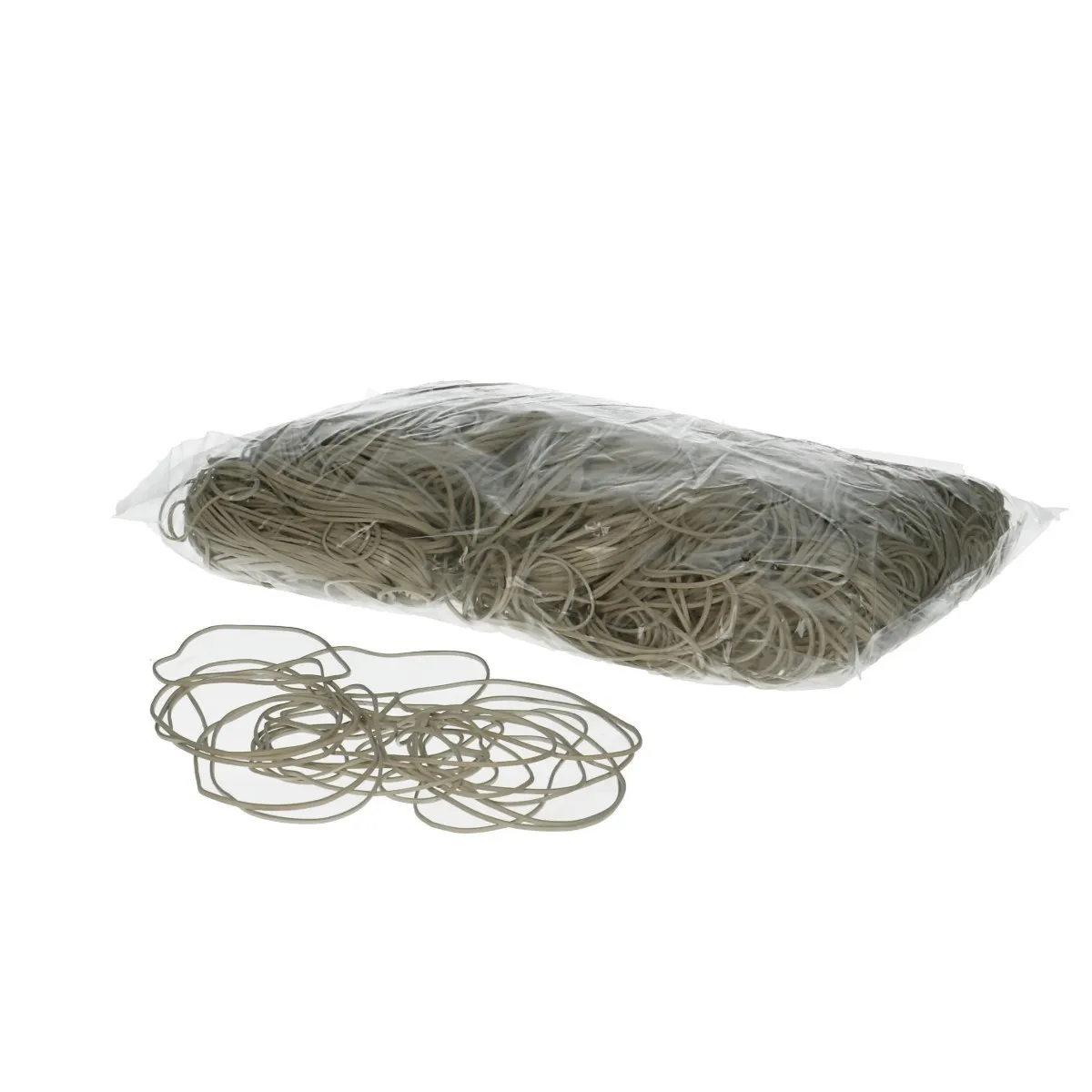 Gumičky 50 × 1,5 mm biele 1 kg