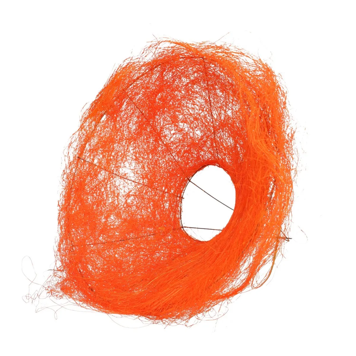 Sisalový držiak na kyticu oranžový ⌀ 30 cm